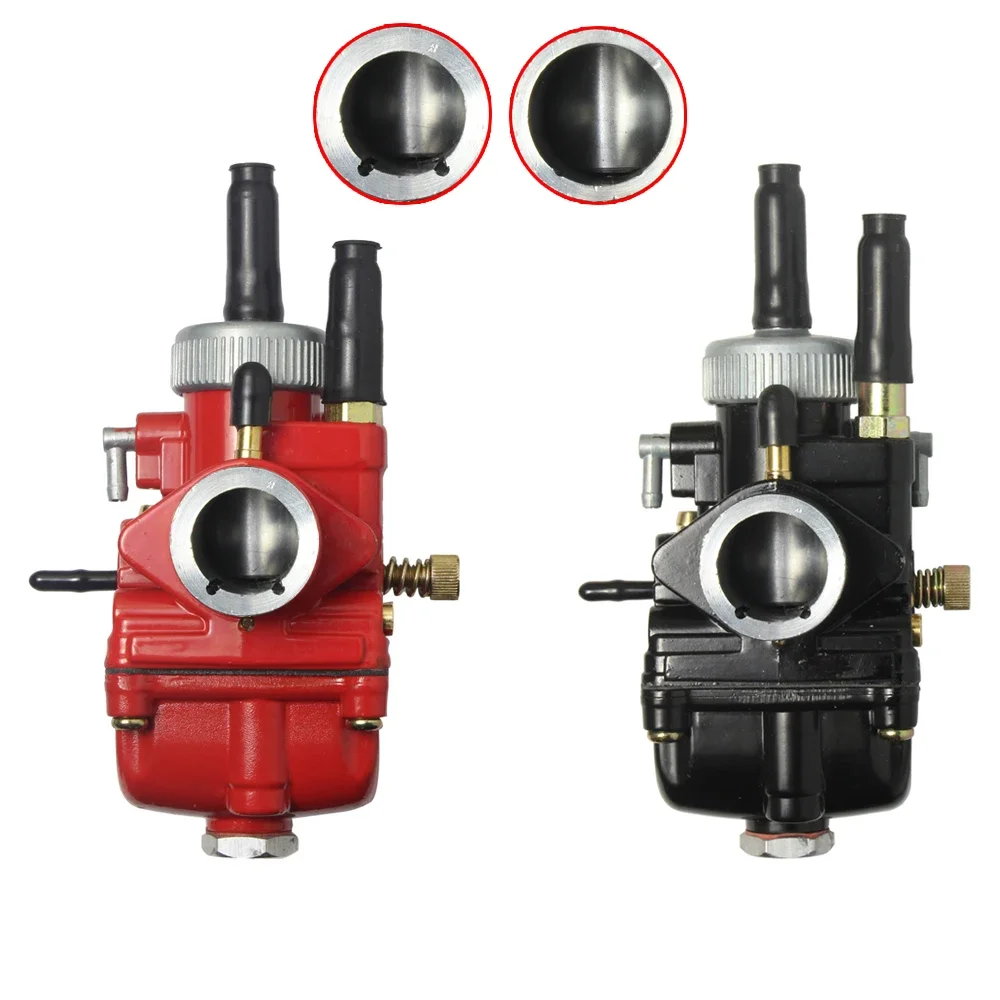 Carburetor Dellorto PHBG 17-21mm Black/RED With AS/AD For 50-100cc JOG/DIO 50-90 RG/RS 50 BWS/KDX 100 KDX80 Pit Bike Scooter