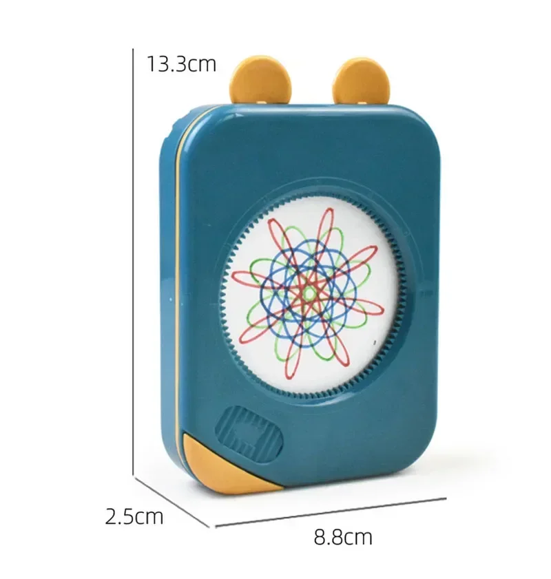 Creative Gear Art Set, Boosts Geometric & Artistic Skills. Portable Storage for Home, Travel & Kids' Parties