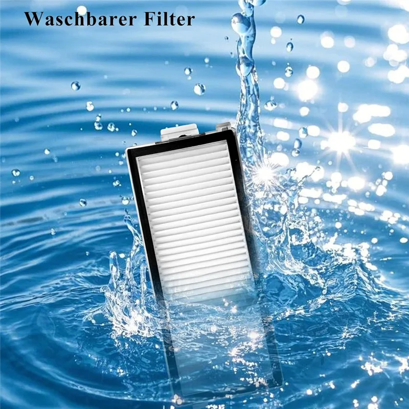 A86I-HEPA Filter For Roborock Qrevo Master/Qrevo Slim Robot Vacuum Cleaner, Washable Filter Replacement Parts