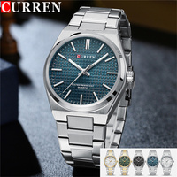 CURREN Sport Men Watch Top Brand Luxury Blue Business Waterproof Male Clock Stainless Steel Military Quartz Man Wristwatch 8439