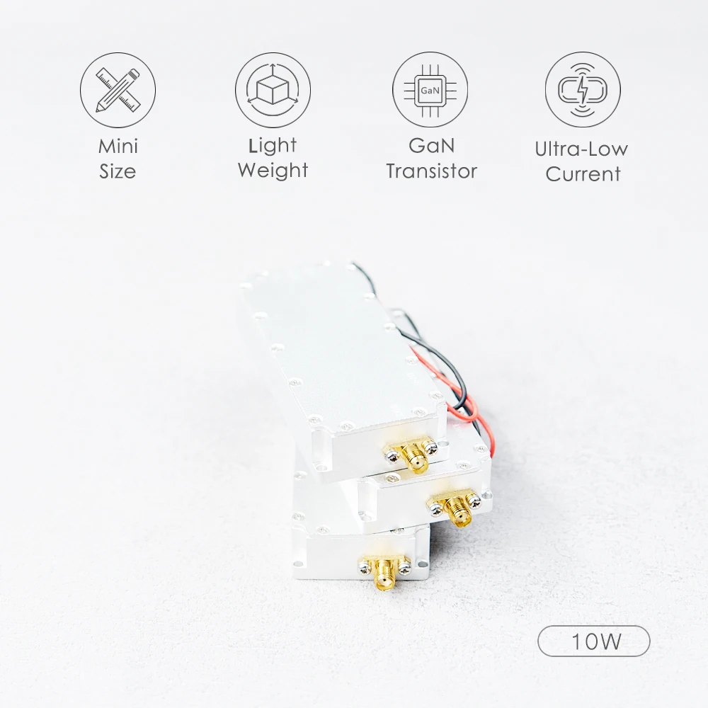 10W Lage Hoogte Defensie RF Modules Eindversterkers 120-200MHZ300-400MHZ200-300MHZ1.2G1.5G2.4G5G3250-3350MHZ 2.2G