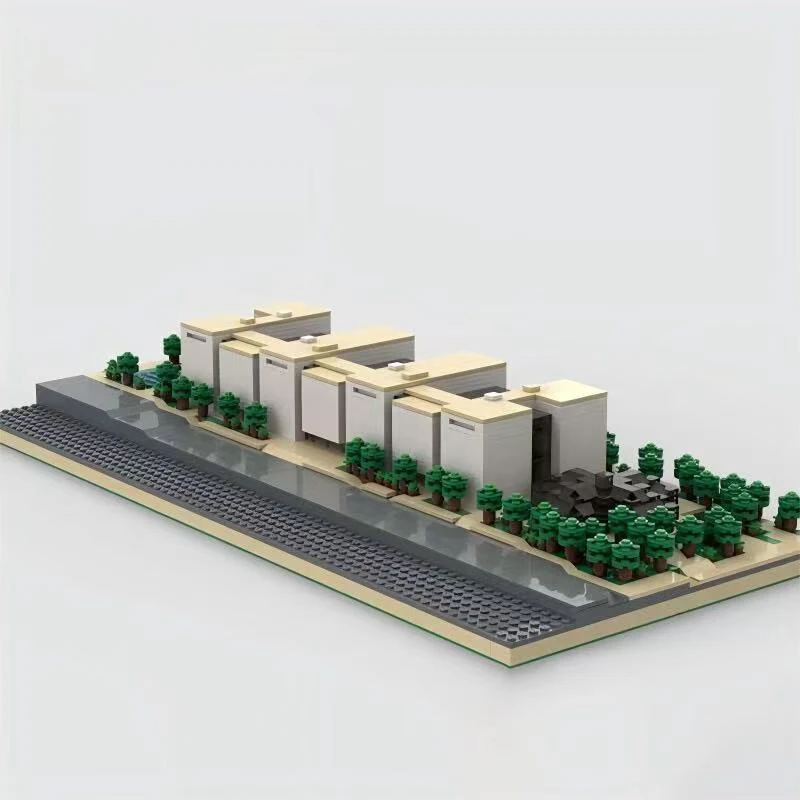 MOC National Aerospace Museum Bouwstenen Collectie Memorial Hall Architectuur Huis DIY Bakstenen Voor Kinderen Verjaardagscadeautjes