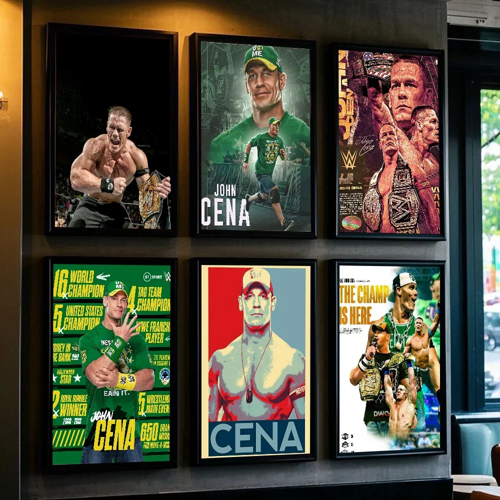 Professional wrestling J-John C-Cena Poster HD art sticky wall waterproof home living room bedroom bar aesthetic decoration