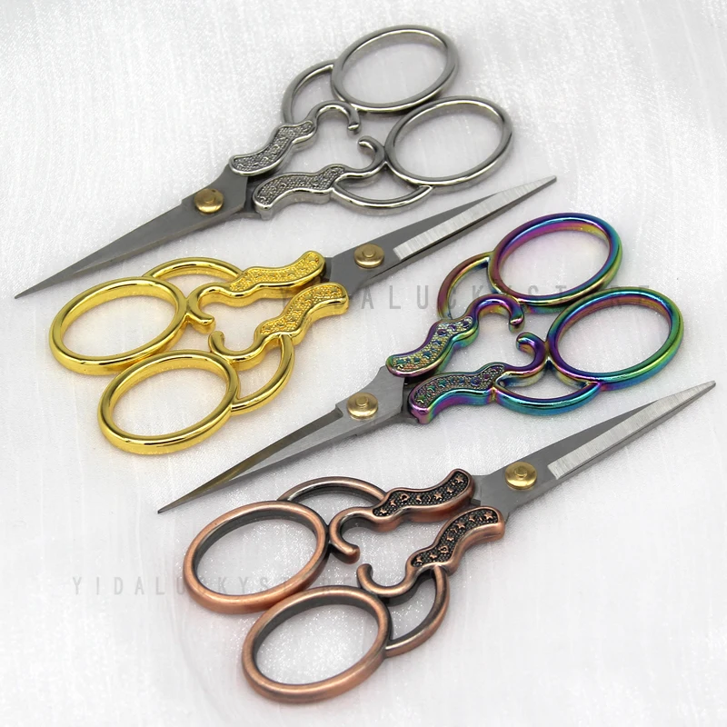 Durable Stainless Steel Vintage Tailor Scissor Embroidery Needlwork Handicraft DIY Home Tools For Sewing Shears Gift Wholesale