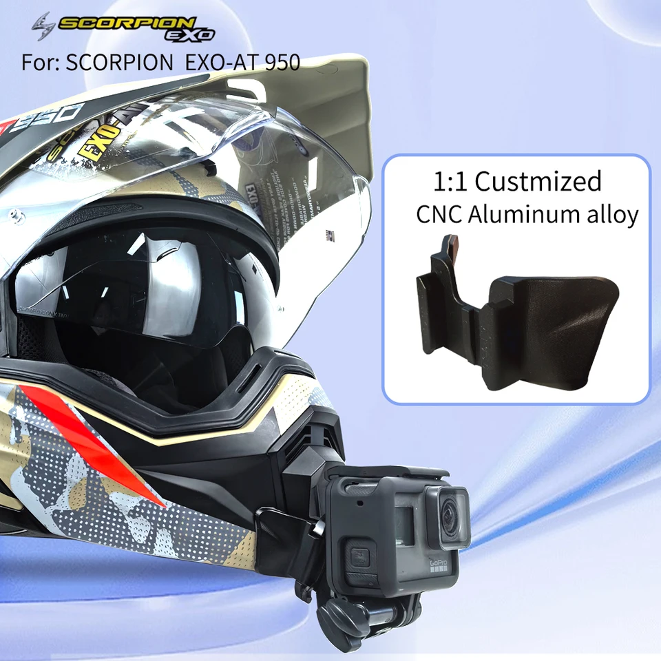 mounting gopro to scorpion helmet Camera Mount | Chin Mount for Your Action Camera: Gopro, Insta 360, DJI fit solution for mounting your GoPro Gopro Scorpion Exo 950 Helmet
