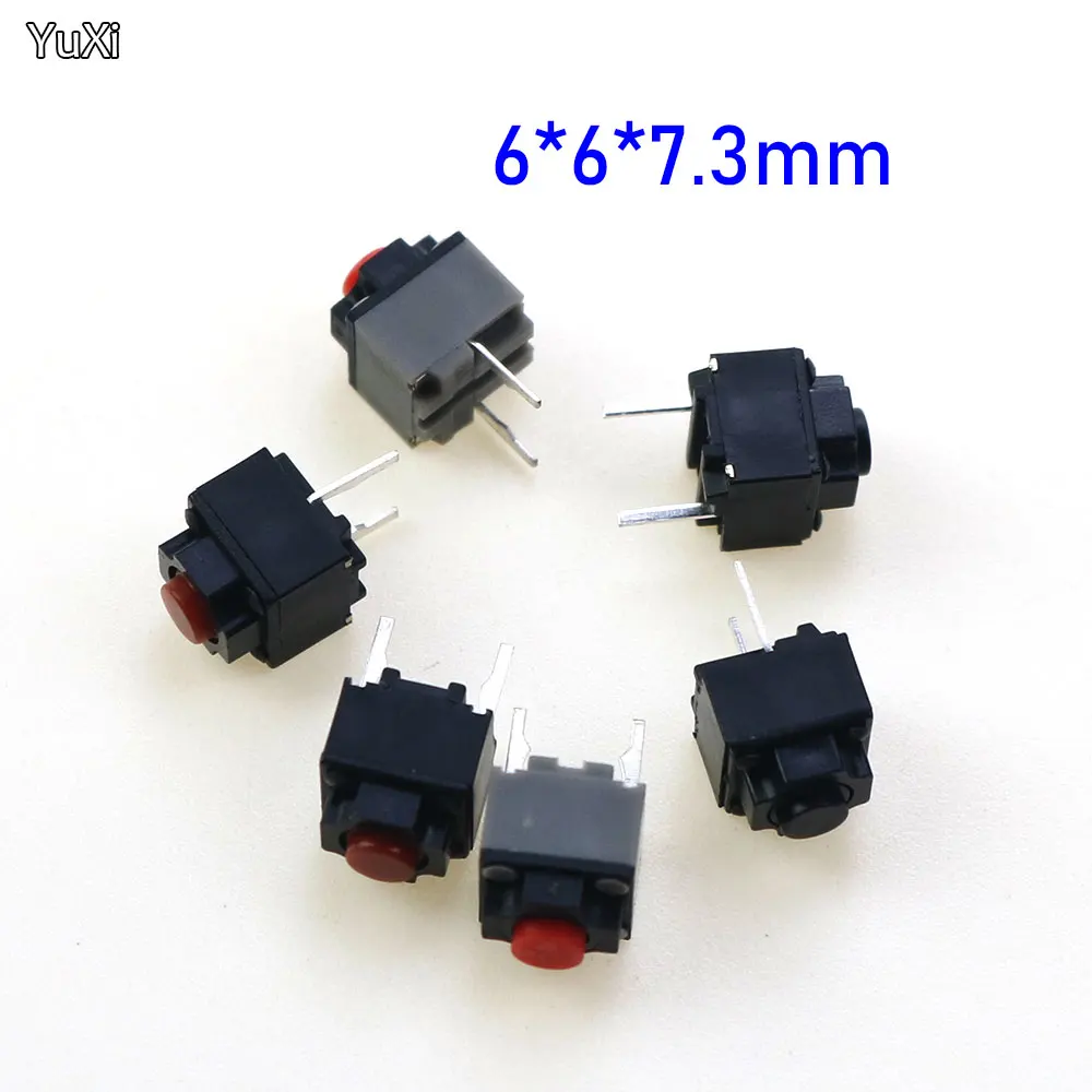 10-100pcs 6*6*7.3 Kailh square silent mouse micro switch Mute switch can replace a rectangle micro switch 8 millions lifetime