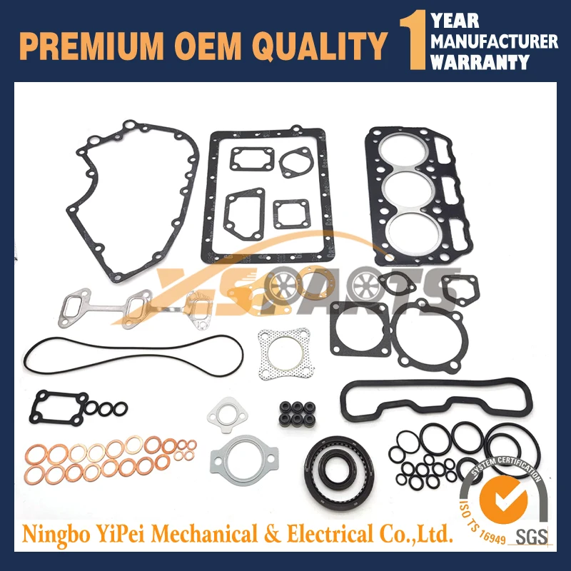 Full Gasket Kit  for Yanmar 3T72L 3T72HA 3T72HL Engine