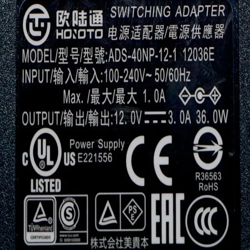 2PIN 12V 3A 36W تحويل محول الطاقة ل FORTIGATE F FORTINET 60D FG-60D 30E-3G4G 30E AD036RAB-FTN3 FSP036-RBBN2 FSP036-RAB #4