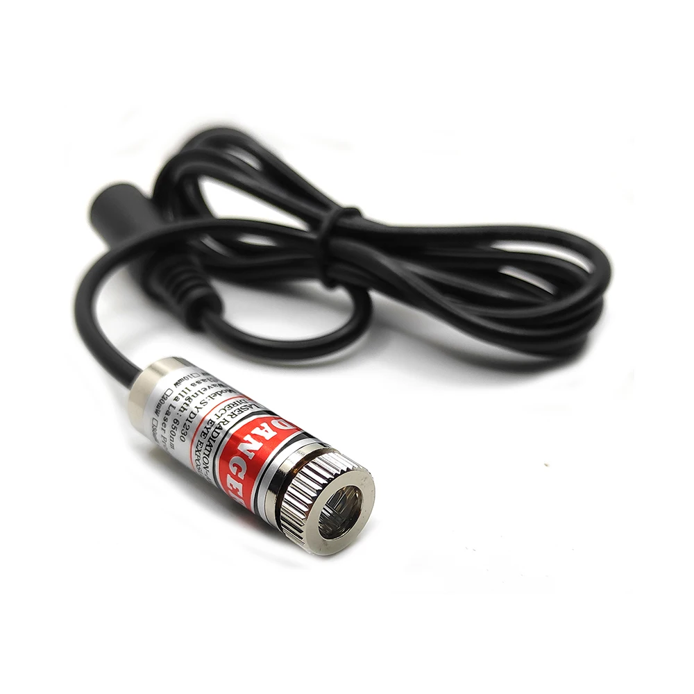 DC5V DC9V DC12V DOT / Line / Cross 58°/ Cross 90° Focusable 650nm 5mW 12x35mm 1235 Red Laser Module 12mm LED LD Module