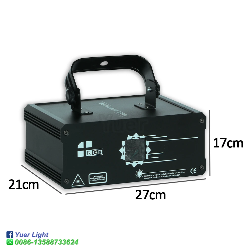 YUER-Projecteur Laser à Animation Intelligente RVB, Éclairage de Scène 2W 1W, Compatible Bluetooth, Contrôle par Contrôle DMXorgScanner pour DJ Chang Party