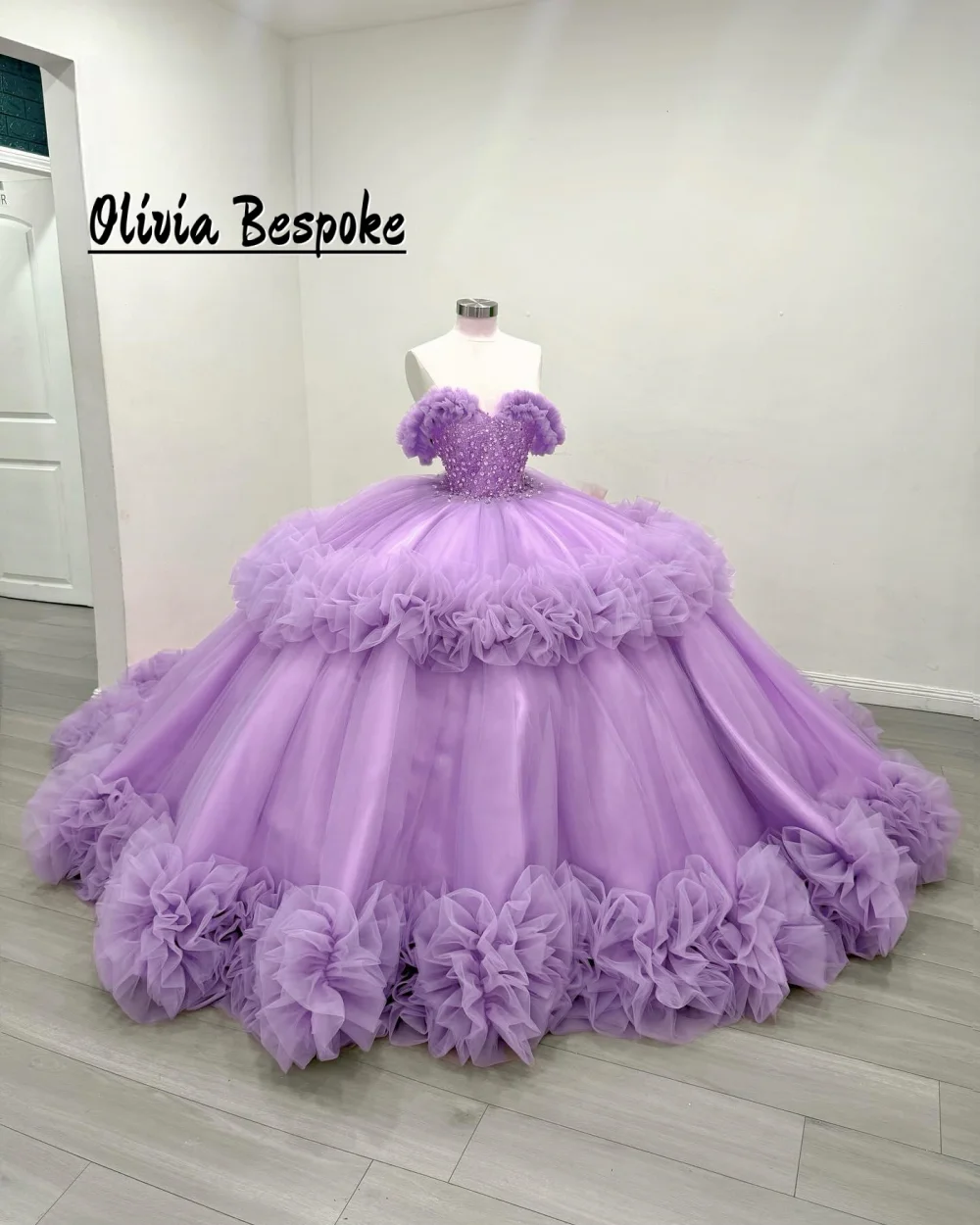 

Purple15 Year Old Quinceanera Dresses 2026 Tulle Ruched Train Ball Gown Birthday Party Dress Formal Gown Customized
