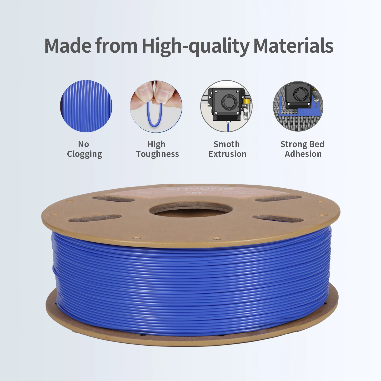 Eryone ABS+ 3D Printing Filament Diameter 1.75mm ±0.03mm Net Weight 1KG High Quality Perfect Spool For 3D Printer Fast Shipping