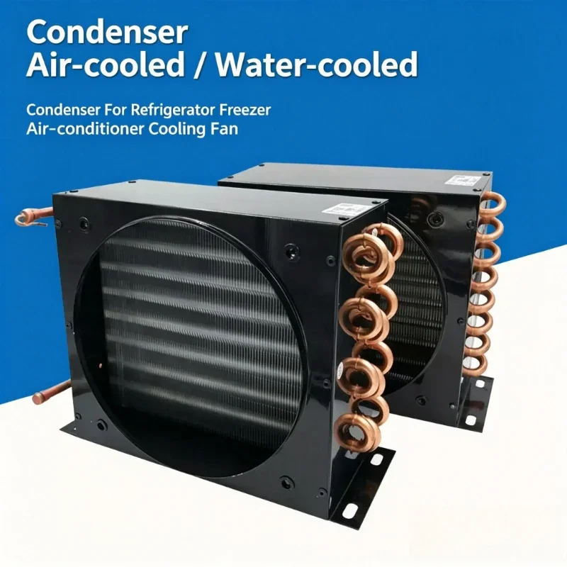 For Freezer & Refrigerator Unit Refrigeration Condenser Coil Copper‑Aluminum Fin Heat Exchanger Air‑Cooled Replacement Part