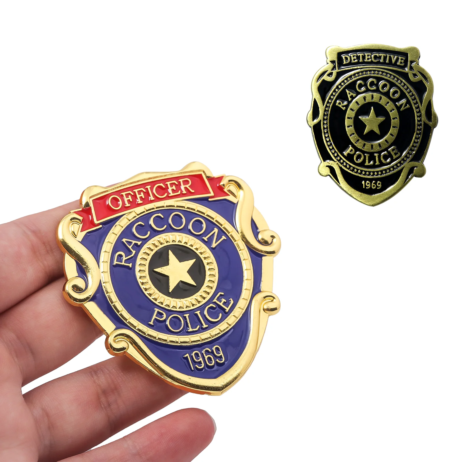 Game Resident Evil Police Station Brooch POLICE Logo Raccoon City Detective Medal Clothes Bag Accessories Jewelry Gift