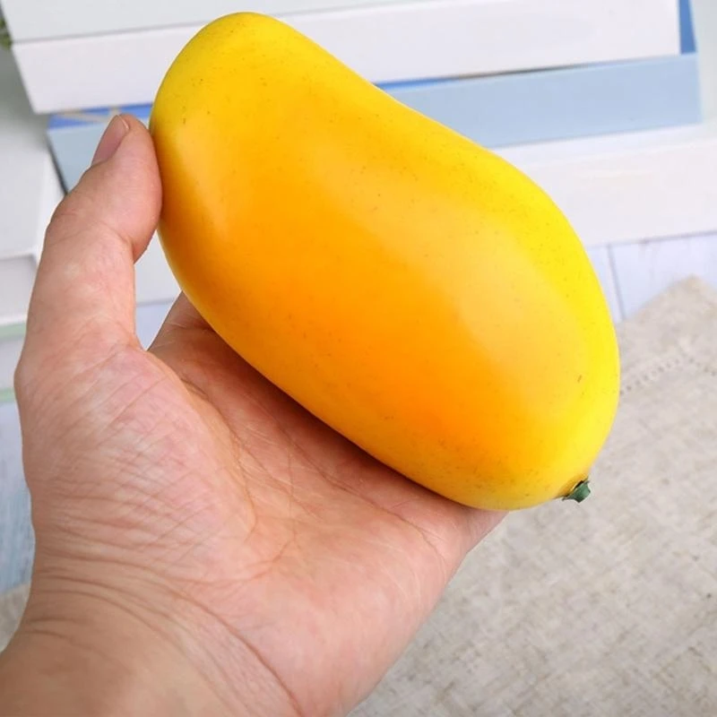 

6Pcs Decorative Artificial Mangoes Accent for Realistic Kitchen and Party Scene 15UB