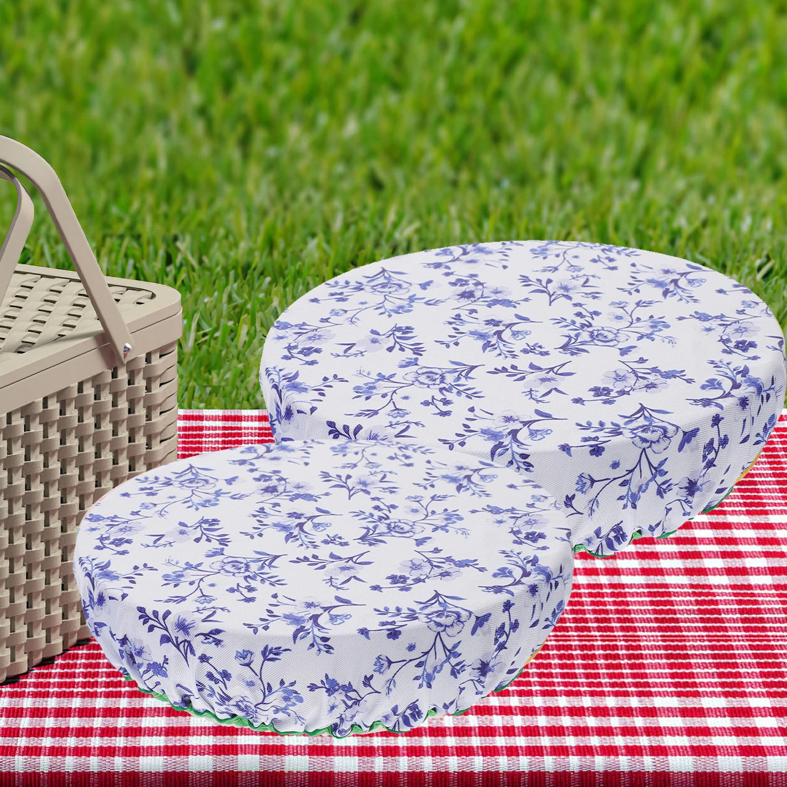 

3Pcs Washable Bowl Covers Reusable Cloth Bowl Covers with Elastic Storage Prevent Smell Spread Kitchen Supplies