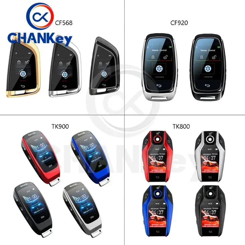 For BMW/Ford/Mazda/Toyota/Audi/Benz/Porsche/Honda/KIA/Renault/Hyundai Smart Remote Key LCD Screen Modified Russian/Korean/Spain