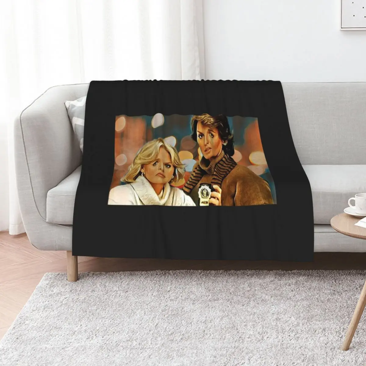 

CAGNEY AND LACEY Throw Blanket Plush Soft Plush Plaid Bed covers wednesday Blankets