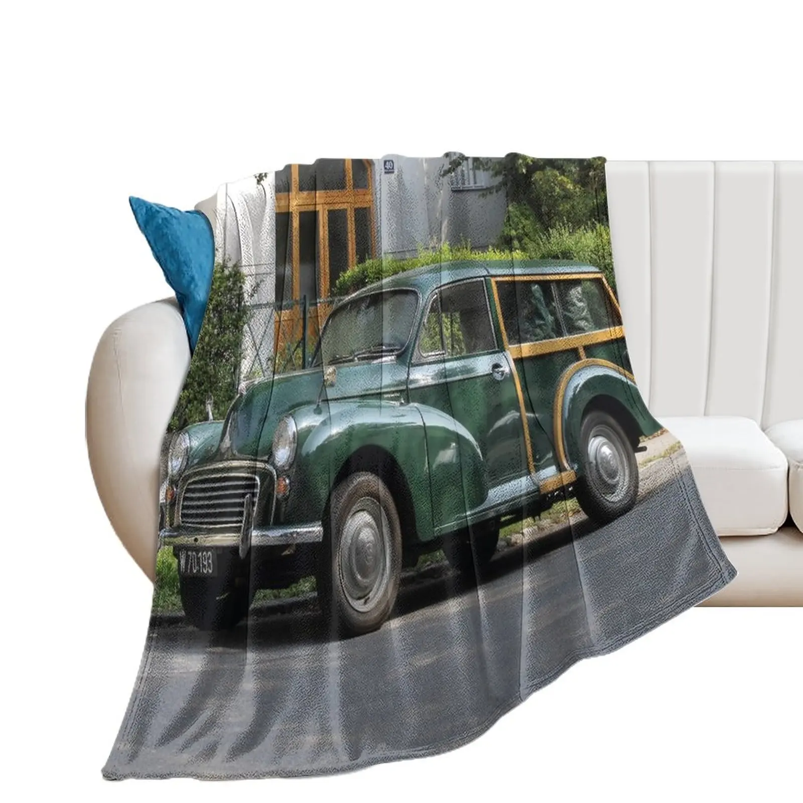 

Morris Minor 1000 Traveller Throw Blanket heavy to sleep Weighted Warm Furry Blankets