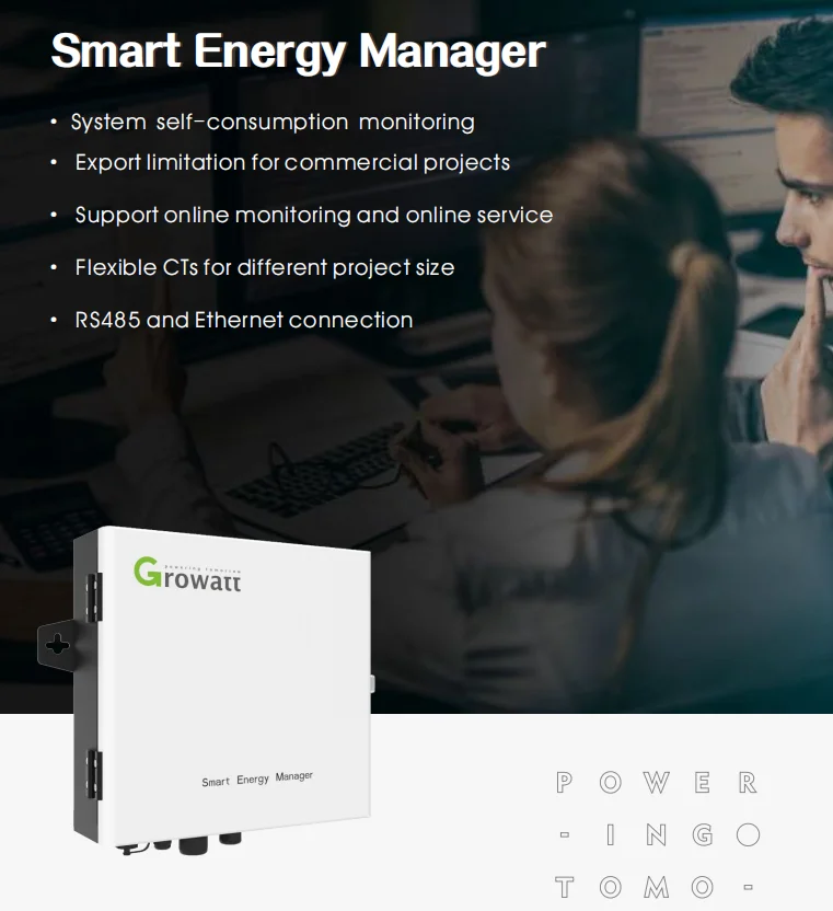 Growatt Smart Energy Manager 100kw 300kw 600kw 1MW 2MW SEM-E zero Export Device Limitation Limit With CT Current Transformer