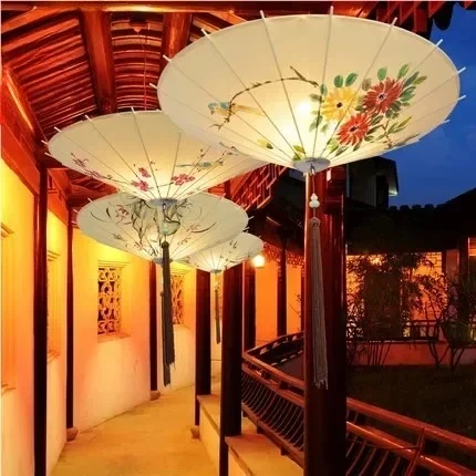 

Creative Umbrella Chinese Style Vintage LED Pendant Light For Restaurant Lighting Lampara Colgante Luminaire Suspendu