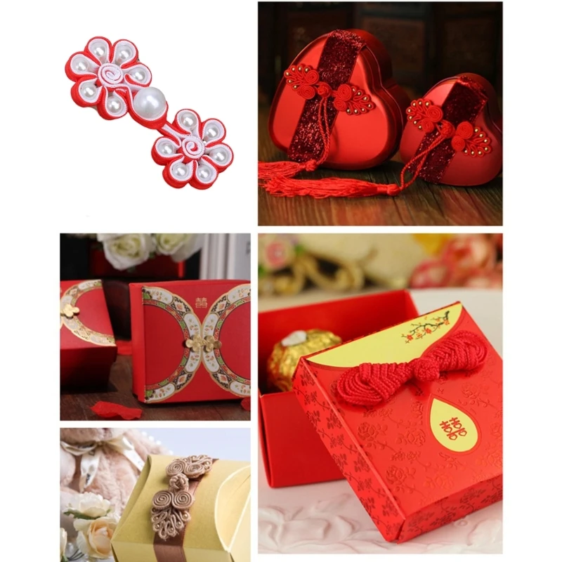 Boutons fermeture chinois pour les amateurs bricolage, accessoires Cheongsam à coudre, attaches pour bricolage