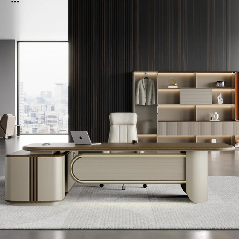 Working Designer Tables Asthetic Lamp Cabinent Modern Organizer Office Desks White Drawers Executive Escritorio Home Office