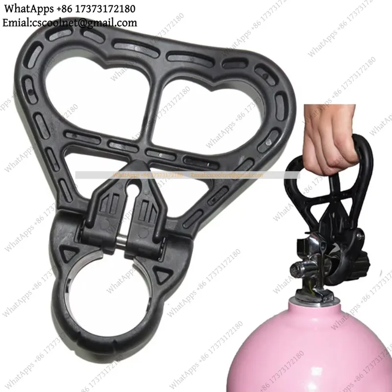 JS02 Scuba Diving Tank Carry Handle Heavy Duty Steel Cylinder Bottle Holder Grip Dive