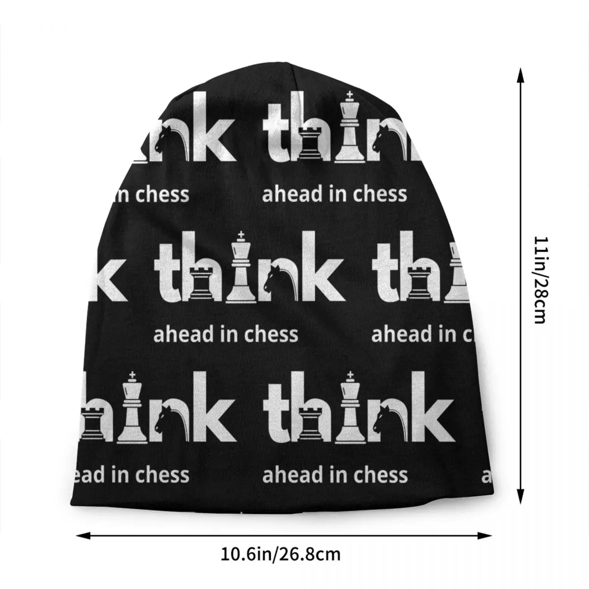 Think Ahead In Chess Skullies Beanies Caps Hip Hop Winter Warm Men Women Knit Hat Unisex Adult Funny Bonnet Hats