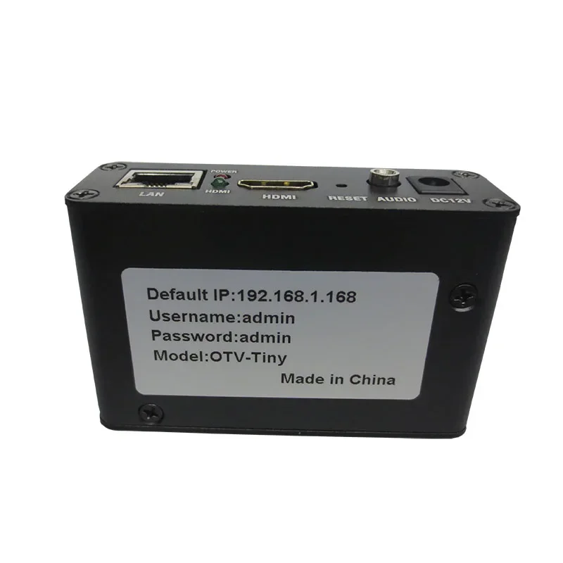 Vidéo HD Compatible HDMI vers IP UDP RTMP SRT HTTP HLS RTSP, encodeur vidéo H.265 h265 pour le Streaming en direct