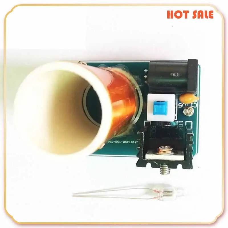 BD243 Mini For Tesla Coil Kit Empty Lights Technology DIY Electronics BD243C DIY Mini For Tesla Coil Module, DIY Kit Durable