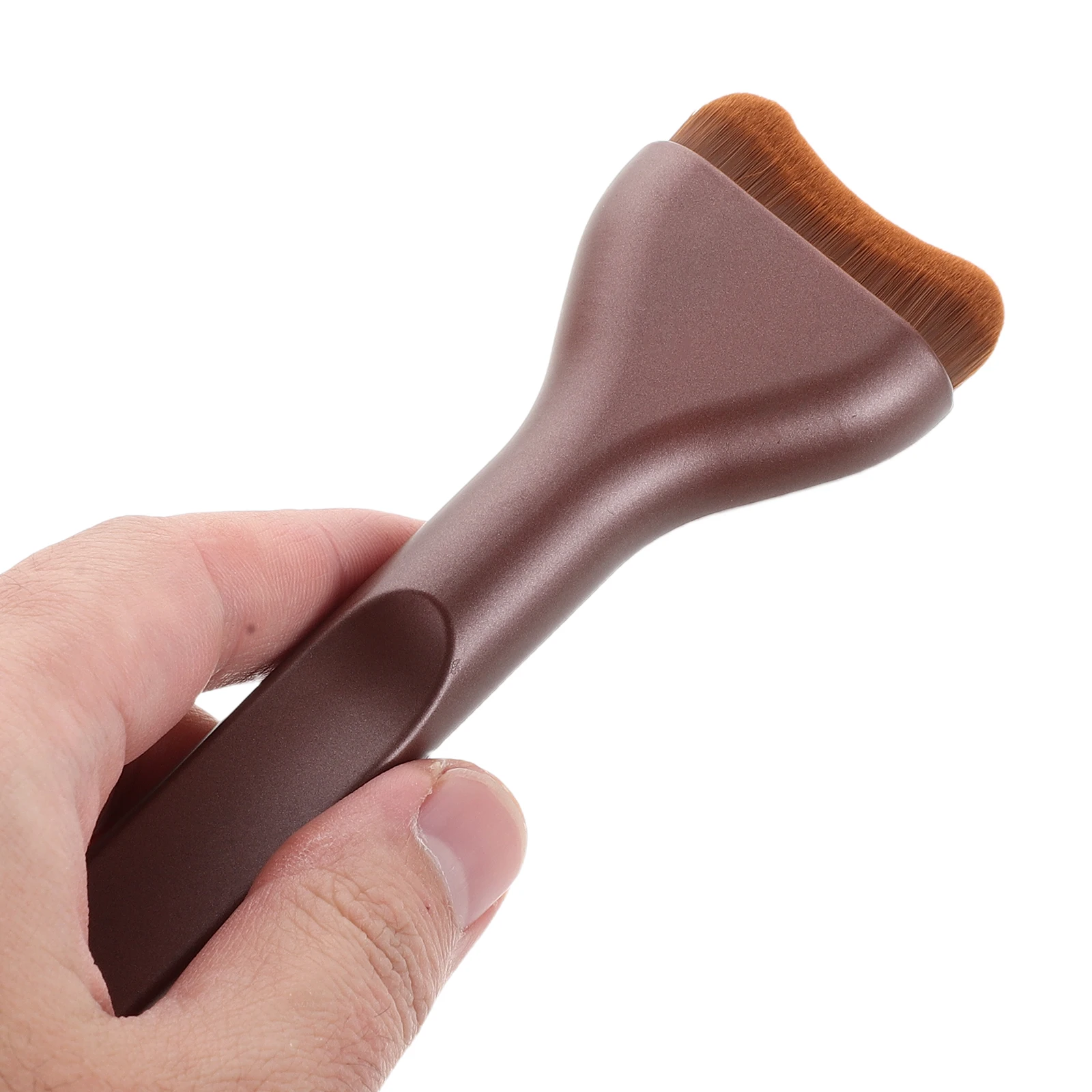 Ensemble de pinceaux de fond de teint plats Ultra-fins, applicateur de maquillage en poudre liquide précis, correcteur de mélange de Contour du visage en Nylon doux, 3 pièces