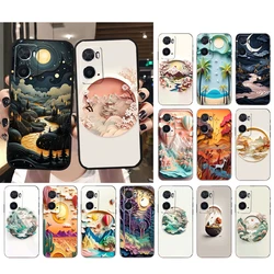 Landscape Sceneary Phone Case For OPPO A77 A57S A96 A91 A54 A74 A94 A73 A78 A53S A54S A15 A16 A17 A52 A58X A98