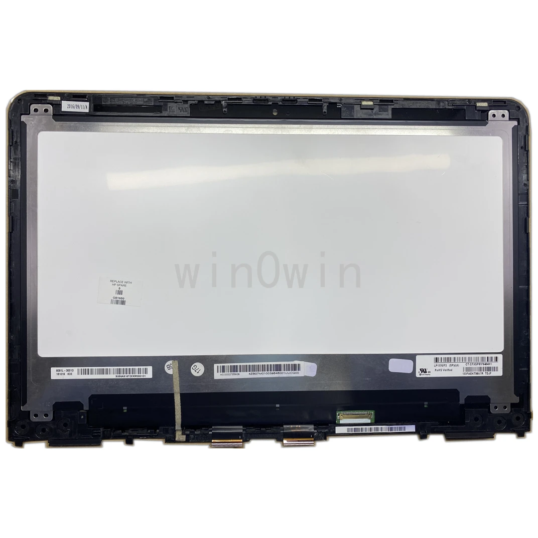 

LP133WF2 SPB6 LCD Screen Digitizer Assembly For HP Pavilion X360 13-U 13U 13-U119TU M3-U Series Frame 856018-001 2K