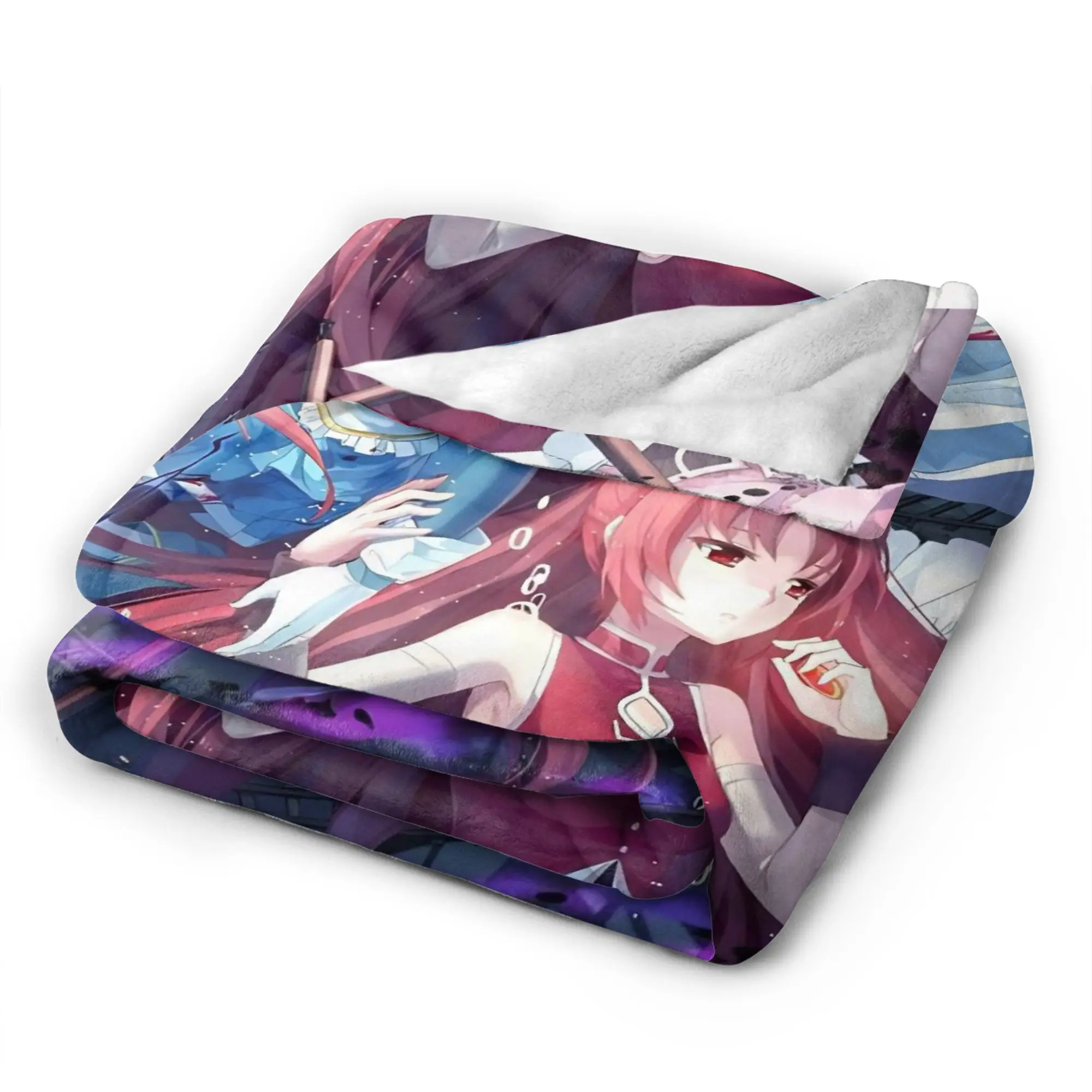 بطانيات Puella Magi Madoka Magica من الفلانيل ميكي ساياكا كيوكو ساكورا بطانية رمي دافئة محمولة للفراش مفرش سرير السيارة