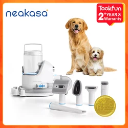 Neakasa Neabot P2 Pro Pet Grooming Vacuum Kit Cleaning Brush 10500Pa Dog Brush Hair Trimmer Grooming Comb Hair Clipper Kit 2L