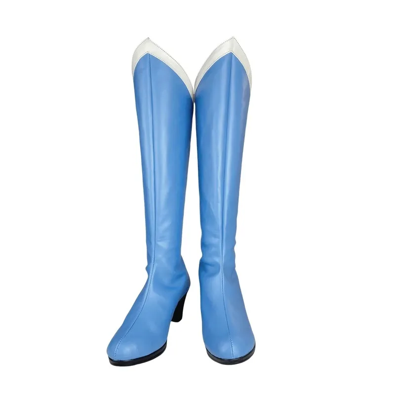 Chaussures de Cosplay Anime Sailor Moon Mizuno Ami, bottes en Faux cuir pour femmes