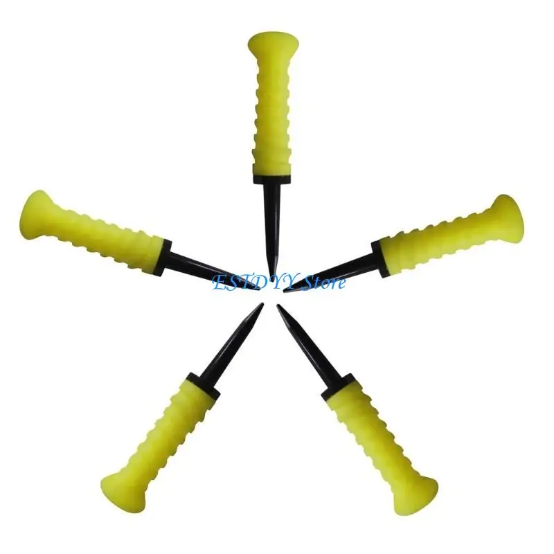 G6DE 5Pcs Golfs Tees Castles Type Low Resistance More Distance Consistent Height Tees