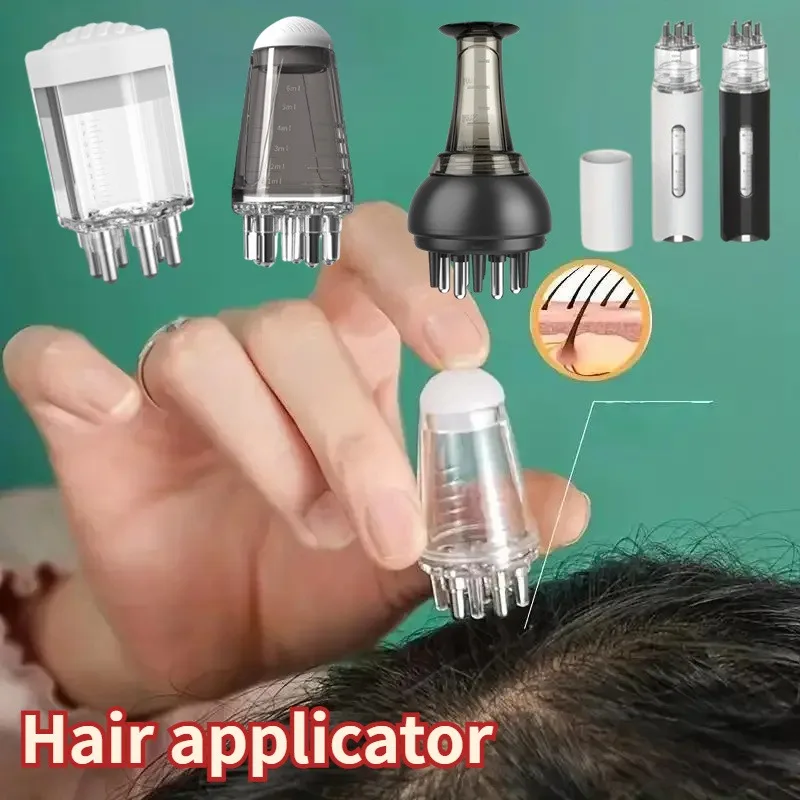 

1PC Portable Scalp Oil Applicator Comb - Liquid Guide Hair Massager for Essential Oil & Anti-Hair Loss Care