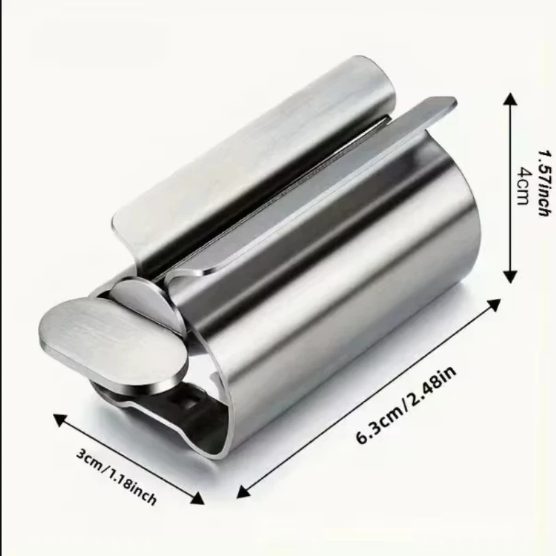 Aluminum Toothpaste Squeezer Roller Dispenser for Tubes Ointments Cosmetics Bathroom Accessories Toothbrush Holder