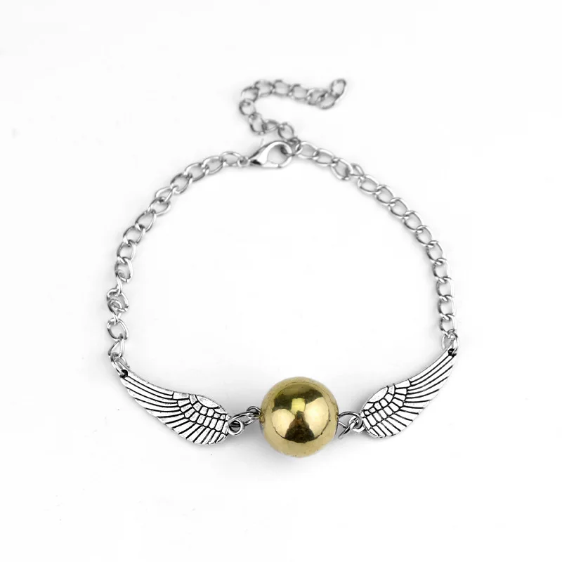 Movie Magic School Bracelet for Women Golden Snitches Owl Hat Car Broom Pendant Jewelry Alloy Bracelets Toys Gift