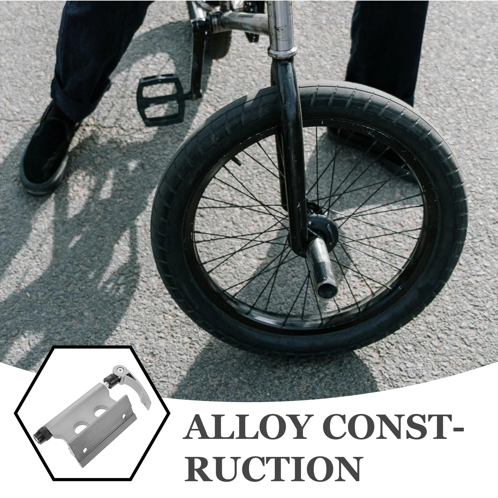 

1pcs Quick Release Alloy Fat Bike Fork Mount Silver Front Wheel Holder Hard Structure Heavy Bearing Vertical Horizontal Storage