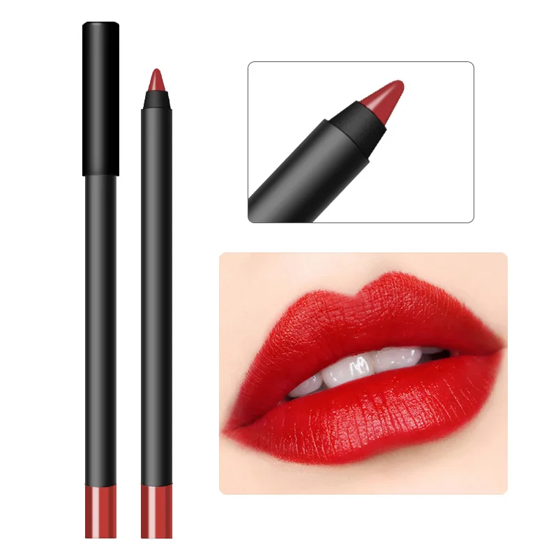 Delineador labial Privado Labelmatte à prova d'água sem manchas Lápis labial cremoso