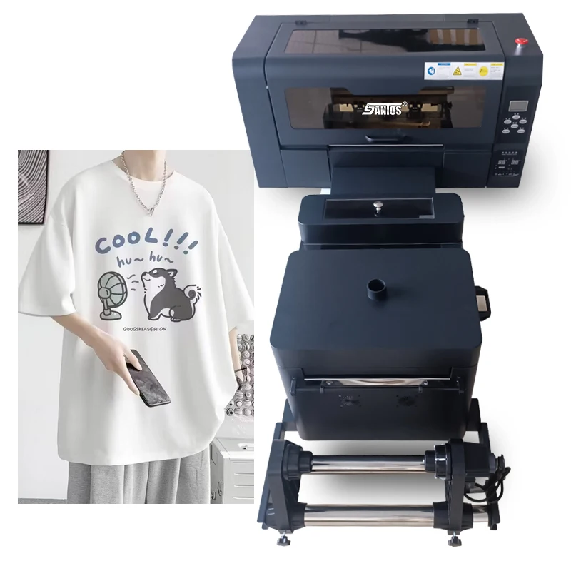 Software Rip Supported 30Cm Xp600 A3 Dtf Textile Printer Tshirt Printing Machine Dtf Printers Inkjet