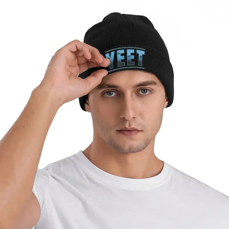 قبعة Yeet Jey Uso المحبوكة للنساء والرجال Skullies Beanies قبعة الخريف والشتاء من الأكريليك قبعة البطيخ غير الرسمية