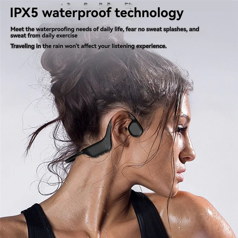 

-A89Z Наушники Bluetooth Наушники с костной проводимостью Спорт и бег Длительное время Без боли Стиль ушных крючков