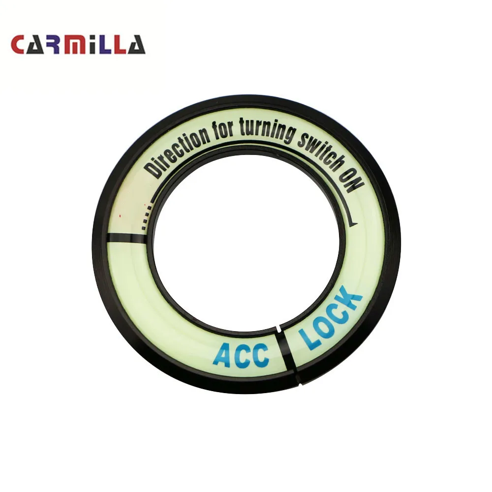 Car Ignition Key Ring Luminous Decorative Circle Stickers for Toyota COROLLA LEVIN RAV4 RAV 4 2012-2017 Accessories