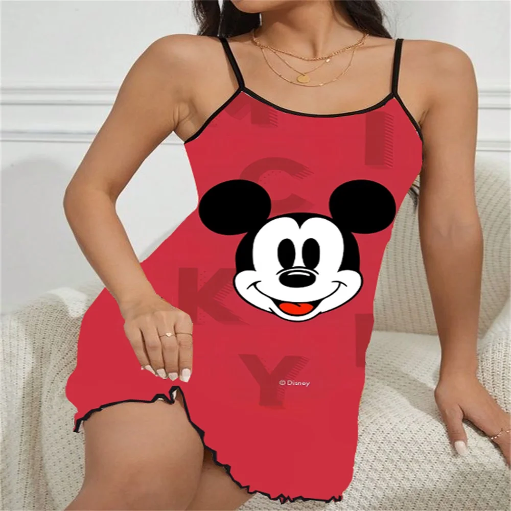 Lingeries for Woman Night Sexs Top Seller Women's Nightgown Sleep Shirts Sexy Slip Nightgowns Disney Summer Women Pajamas 2024