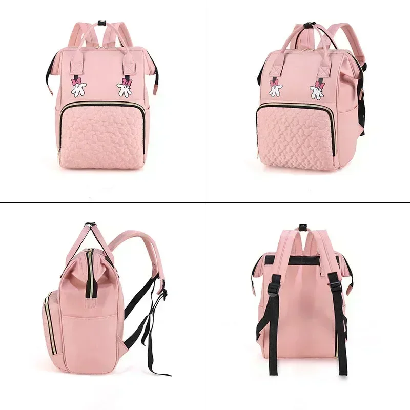 Embroidery Name Large Capacity Mommy Bag Portable Outdoor Travel Multi compartment Mother and Child Multi functional Backpack