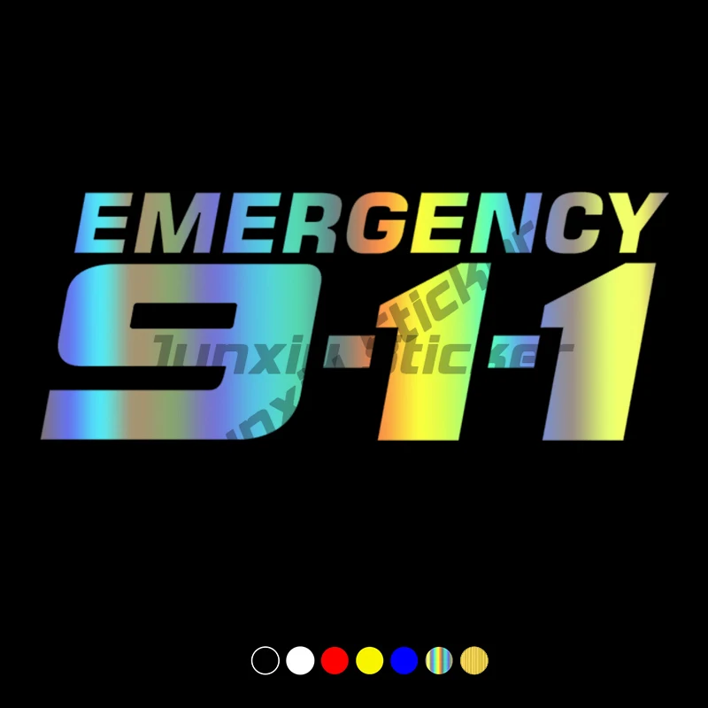 Vinyl Decal Emergency 911 Car Sticker Waterproof Auto Decors Car Styling Car Accessories Pegatinas Para Coche